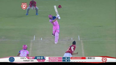 M32: KXIP vs RR – Jos Buttler Six