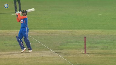 Pick-up, slash, swat: Abhishek Sharma shows his range with 6,6,4