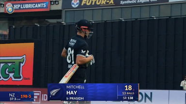 IND vs NZ 2026, 1st ODI: Mitchell Hay Wicket
