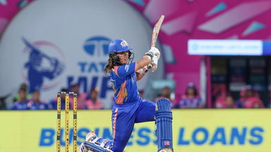 Amelia Kerr hits them clean during breezy 49*(28)