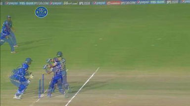 M44: RR vs MI – Unmukt Chand Wicket