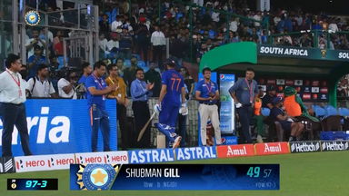 IND vs SA 2022, 3RD ODI: Shubman Gill Wicket