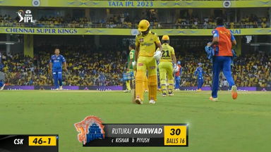 M49: CSK vs MI – Ruturaj  Gaikwad  Wicket
