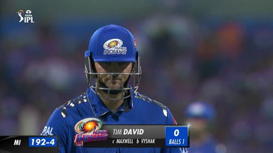 M54: MI vs RCB – Tim David Wicket