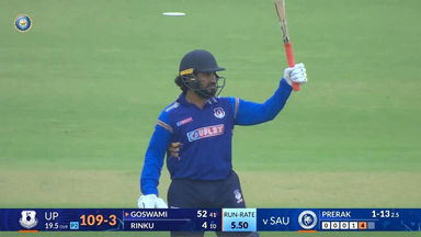 Vijay Hazare Trophy 2025-26 QF2, Uttar Pradesh vs Saurashtra: Abhishek Goswami sets the tone with a fine knock of 88(82)