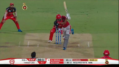 M42: RCB vs KXIP – KL Rahul Six