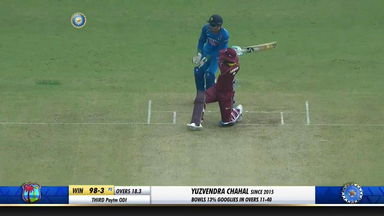 IND vs WI 2018, 3rd ODI: Shimron Hetmyer Six