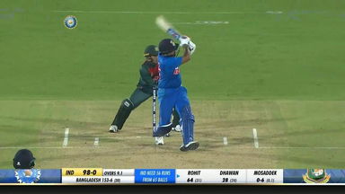 IND vs BAN 2019, 2nd T20I: Rohit Sharma Six