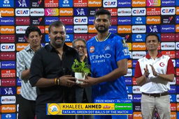 IPL 2025 M03: CSK vs MI - TATA IPL Green Dot Balls of the Match - Khaleel Ahmed