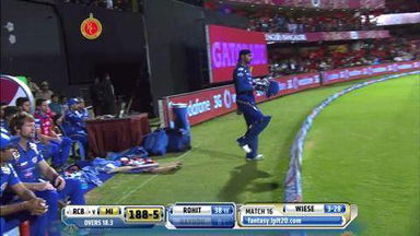 M16: RCB vs MI – Ambati Rayudu Wicket