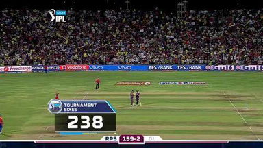 M25: RPS vs GL – MS Dhoni Six