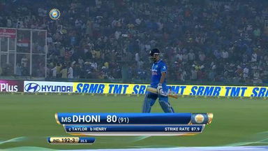 IND vs NZ 2016, 3rd ODI: MS Dhoni Wicket
