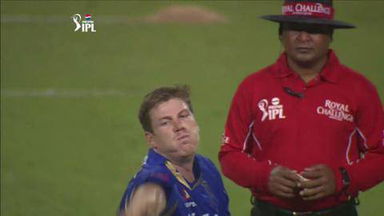 M75: RR vs MI – Kieron Pollard Wicket