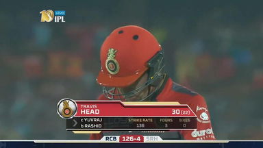 M1: SRH vs RCB – Travis Head Wicket