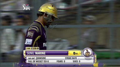 M57: KXIP vs KKR– Fall of Wickets