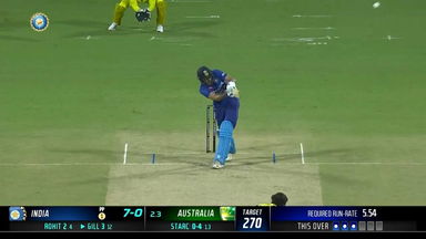 IND vs AUS 2023, 3RD ODI:  Shubman Gill Six
