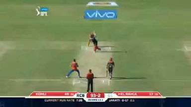 M19: GL vs RCB – Lokesh Rahul Six