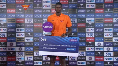 M37: SRH vs PBKS  – Upstox most valuable Asset of the match –  Jason Holder