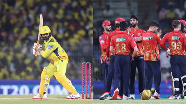 Brar wins the battle vs Jadeja: 4, 4, 4, OUT