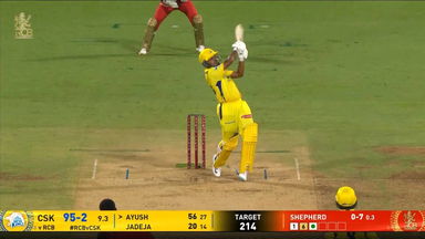 IPL 2025 M52: RCB vs CSK - Ayush Mhatre Six