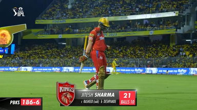 M41: CSK vs PBKS –  Jitesh Sharma   Wicket