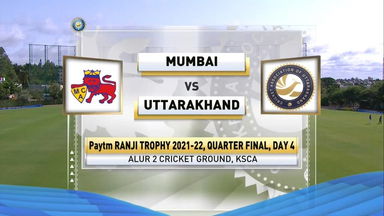 Ranji Trophy 2021-22, Mumbai v Uttarakhand, QF, Day 4: Match Highlights