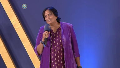 Ms. Shantha Rangaswamy receives the BCCI Lifetime Achievement Award for women