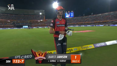 M47: SRH vs KKR – Marco Jansen Wicket