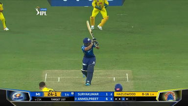 M30: CSK vs MI – Anmolpreet Singh Six