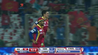M26: DD vs RCB – Kedar Jadhav Wicket