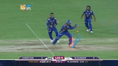 Final: RPS vs MI – Washington Sundar Wicket
