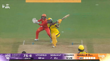 Six: Match 2, UP Warriorz vs Gujarat Giants, WPL 2026: Shweta Sehrawat Six