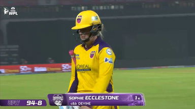 Wicket: Match 14, Gujarat Giants vs UP Warriorz, WPL 2026: Sophie Ecclestone Wicket