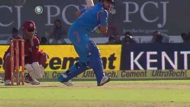 4TH ODI: IND vs WI – Suresh Raina Six