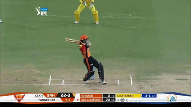 M20: SRH vs CSK –  Kane Williamson Six