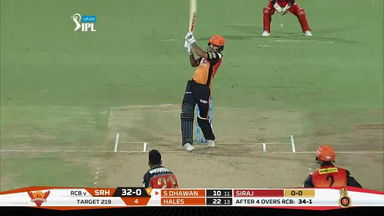 M51: RCB vs SRH – Shikhar Dhawan Six