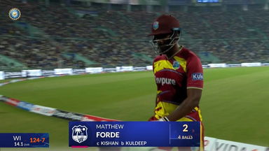 IND vs WI 2026, 1st T20I: Matthew Forde Wicket