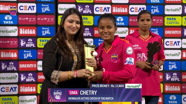 Herbalife Active Catch of the Match: Match 18, UP Warriorz vs Royal Challengers Bengaluru, WPL 2025: Uma Chetry