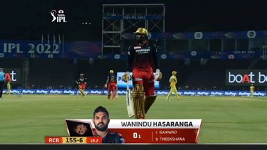 M49: RCB vs CSK – Wanindu Hasaranga Wicket