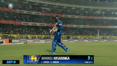 IND vs SL 2023, 3RD T20I: Wanindu Hasaranga  Wicket