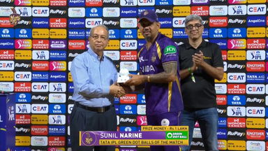 IPL 2026 M15: KKR vs LSG - TATA IPL Green Dot Balls of the Match - Sunil Narine