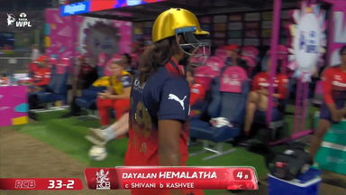 Wicket: Match 9, Royal Challengers Bengaluru vs Gujarat Giants, WPL 2026: D Hemalatha Wicket