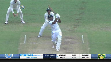 IND vs SA 2019, 2nd Test, Day 1: Mayank Agarwal Six