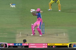 M47: RR vs CSK – Evin Lewis Six