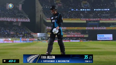 IND vs NZ 2023, 1ST T20I: Finn Allen  Wicket