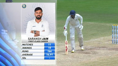 Saransh Jain chips in with a solid 57