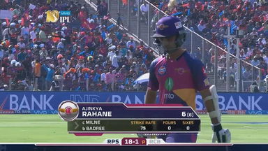 M34: RPS vs RCB – Ajinkya Rahane Wicket