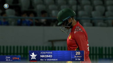 IND-W vs ZIM-W 2026, 2nd ODI: Josephine Nkomo Wicket