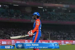 Wicket: Match 3, Mumbai Indians vs Delhi Capitals, WPL 2026: Sneh Rana Wicket