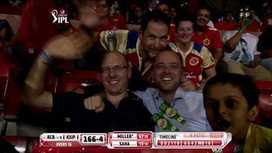 M31: RCB vs KXIP –  Wriddhiman Saha Six